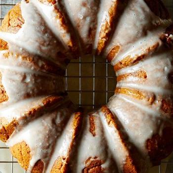 Winter Squash and Maple Glazed Coffee Cake